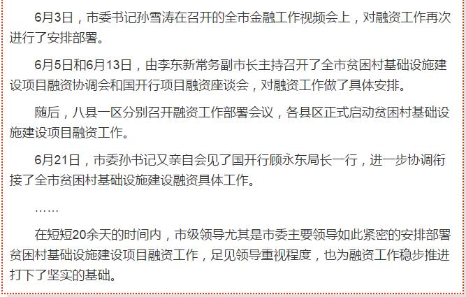 國開行支持貧困村基礎(chǔ)設(shè)施建設(shè)，隴南究竟能分得多大“蛋糕”？