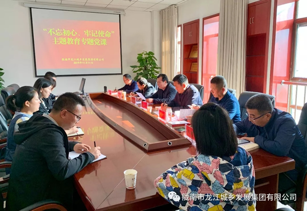 市龍江集團(tuán)開展“不忘初心、牢記使命”主題教育專題黨課